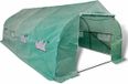 vidaXL - Walk-in Polytunnel Greenhouse with Steel Frame - 18 m²