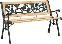 vidaXL Tuinbank Hout Bruin 116 x 54 x 73 cm