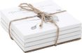 Cosy&Trendy glasonderzetter - 10 cm - Wit - Set-4