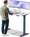 Desktronic HomeOne Bureau zit-sta électrique réglable en hauteur, 140x70 cm bleu/blanc