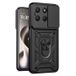 Motorola Coque Hybride à Anneau Rotatif avec Protection pour Appareil Photo - Noire