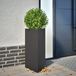 vidaXL Plantenbakken 2 stuks Driehoek Staal Zwart 40x34,5x75 cm