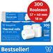 Easyprint Thermische Rollen / Kassarollen, 300 Rollen, 57mm x 40mm x 12mm