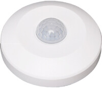 BES LED Bewegingssensor - Aigi Infron - Opbouw Rond Slim - Mat Wit Kunststof - 360Â° 6m