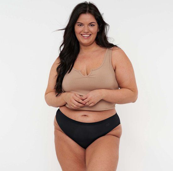 moodies period undies Moodies Cheeky Menstruatie & Incontinentie Ondergoed - Zwart - Maat XL