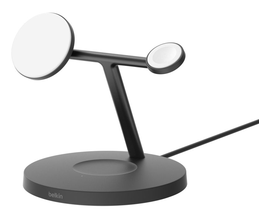 Belkin 3-in-1 Qi2 Draadloze Oplader - MagSafe - Zwart
