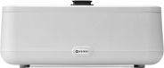 HENDI Stijlvolle chafing dish – digitaal bedieningspaneel – gehard glazen deksel – wit – 607x402x245 mm