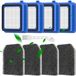 TOVBMUP Filters AEG QX6, QX7, QX8-2, FX9 - Set d'accessoires de filtre - 9 pièces