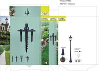 LUTEC London Grondspie Zwart