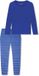 SCHIESSER Pyjama lang Dames Blauw 100% Katoen Maat 36