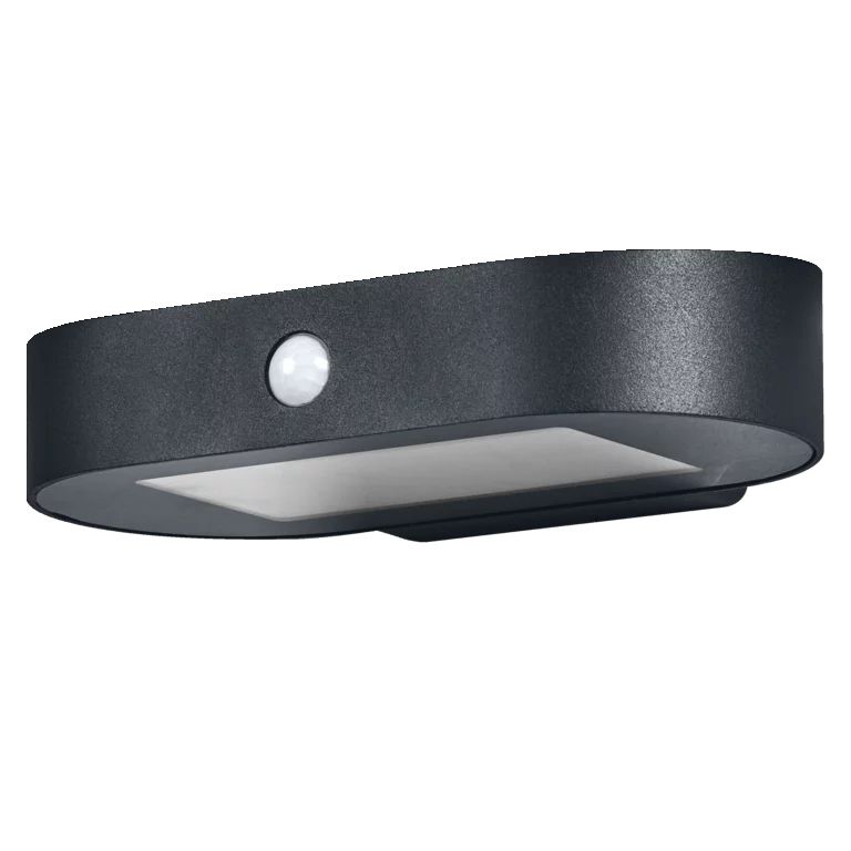 LEDVANCE Outdoor Wall Light - Black - Square - 4W - Warm White - IP44 - with Motion Sensor