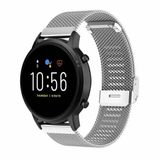 By Qubix Qubix - Milanese Smartwatch Bandje voor Garmin Vivoactive 6/5/3 - 20mm - Zilver