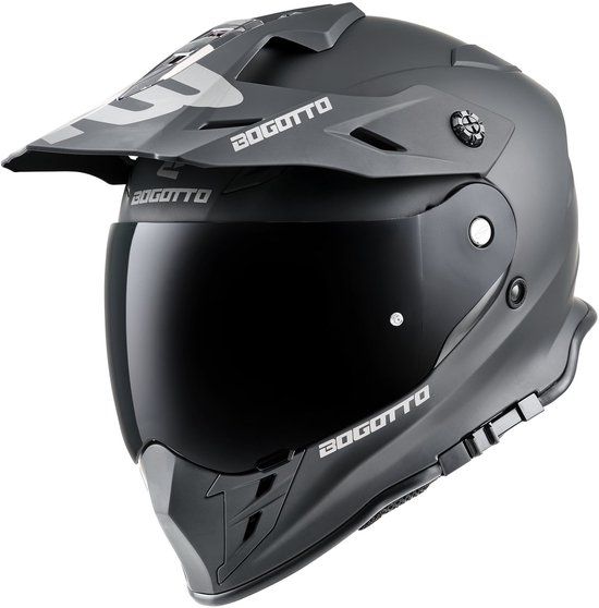 Bogotto H331 Endurohelm - Integraalhelm - Zwart Mat - XXL