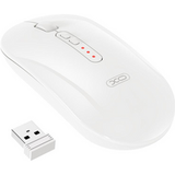 XO Design Souris sans fil M13 Silent Tri-mode, 1600DPI, BT / Wi-Fi, Blanc