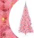 vidaXL - Kerstboom - Roze - 210 cm - PVC