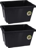 Solutions de rangement Boîtes de rangement - 2x pièces - plastique - 20 litres - 42 x 33 x 23 cm