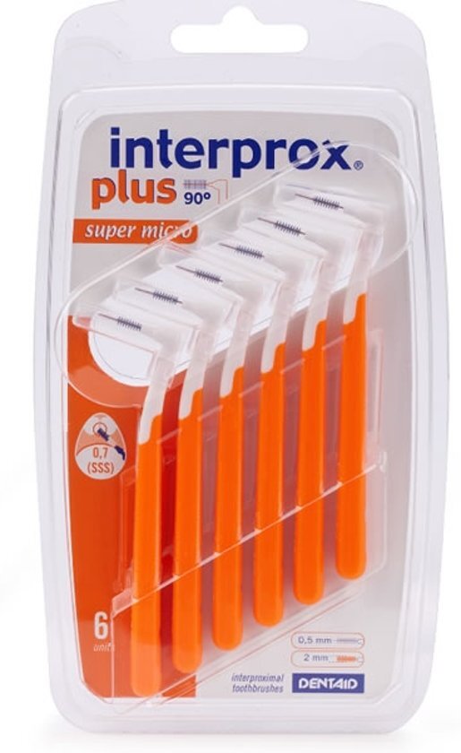 Dentaid Plus Toothbrush Interprox Interproximal Super Micro 6 U