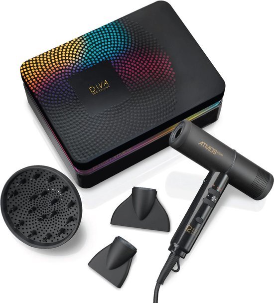 DIVA Pro Vernieuwde Diva Professional Styling Atmos Atom Föhn. Nu met Diffuser