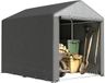 Outsunny Tuinopbergtent - Tuinhuis Metaal Frame - Gereedschapsschuur en Fietsgaragebox - UV-bestendig PE Afdekzeil - 160x218x172 cm - Donkergrijs