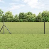 vidaXL - Gelast gaashek 5000 x 40 cm grijs
