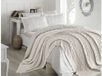 Homemania CA16001 Plaid en deken van kunststof, natuur, tweepersoonsbed King Size, 240 x 220 x 0,1 cm