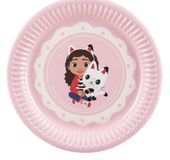 PartyDeco Gabby's Dollhouse bordjes 18cm (6st)