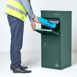 Smart Parcel Box™ Pakketbrievenbus – Grote Pakketbox / Pakketkluis – Gegalvaniseerd Staal – Voor- & Achtertoegang - Groen