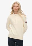 Superdry - Slouchy Gebreide Half-Zip Trui - Dames - Sweaters