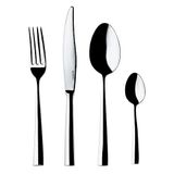 Guzzini - Icons, My Table 24-Piece Cutlery Set, Steel/Silver, 40 x 30 x h 4,5 cm