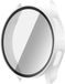 Merkloos / Sans marque Samsung Galaxy Watch 7 40MM Hoesje - Bumper Case met Tempered Glass - Wit