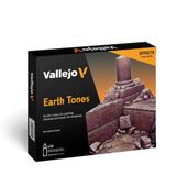 Vallejo 070141, acryl, verfset, aardetinten, 16 x 17 ml, 17 ml (verpakking van 16 stuks)