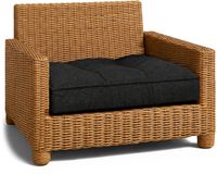 Amazinggirl Grafiet Eco-linnen Kussen Lounge Tuinmeubelen - Zitkussen 60x60 cm Rug Rattan