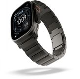 DECODED Titanium Watch Bandje - Apple Watch Band - Compatibel met Apple Watch Ultra 1/2 en 44, 45, 46, 49 mm Modellen - Zwart