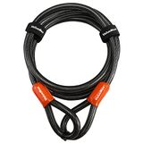 ValueMax Luskabel 213cm x 12mm, Staalkabel Slot met Kunststof Ommanteld, voor Fiets en Motoraccessoires