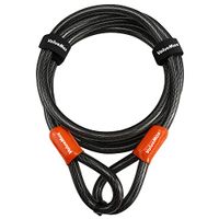 ValueMax Luskabel 213cm x 12mm, Staalkabel Slot met Kunststof Ommanteld, voor Fiets en Motoraccessoires
