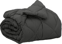 vidaXL - Dekbed - Antraciet - 155 x 220 cm - Microvezel