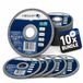 Högert Technik Doorslijpschijven 125 metaal 1 mm, set van 10