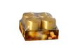 Nataluna Gouden stompkaars 3,9 x 5 4 stuks