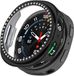 Merkloos / Sans marque Samsung Galaxy Watch 8 44MM Hard Plastic Diamant Zwart Hoesje