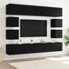 Maison Exclusive Meuble TV exclusif - Ensemble de 8 pièces, imitation chêne noir