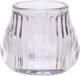Cosy@Home Porte-bougie chauffe-plat Gris 8x8xH6,8cm Verre