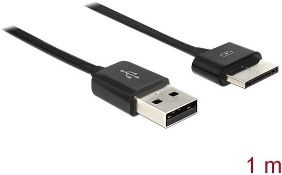 Delock Sync- and charging cable USB male > ASUS Eee Pad 36 pin male 1 m