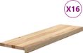 vidaXL Traptreden 16 stuks onbehandeld massief eikenhout