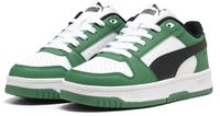 PUMA Rebound Slam Lo Jr Sneakers Kinderen Unisex Lage Sneakers Synthetisch Rubber Veters Groen/Zwart/Wit