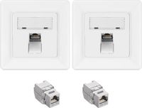 kwmobile 2 keystone adapters voor CAT6A kabels