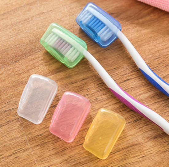 Binnenshuis Tandenborstel kapje - Tandenborstel beschermer - 5 stuks - borstel bescherming - opberg doosje - koker - protector - plastic kapje wit, blauw, groen, oranje, pink