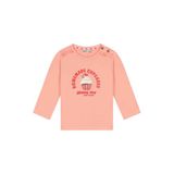 Babyface longsleeve met print - zalmroze