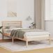 Maison Exclusive - Cadre de lit avec tête de lit, marron, 100 x 220 cm, pin massif