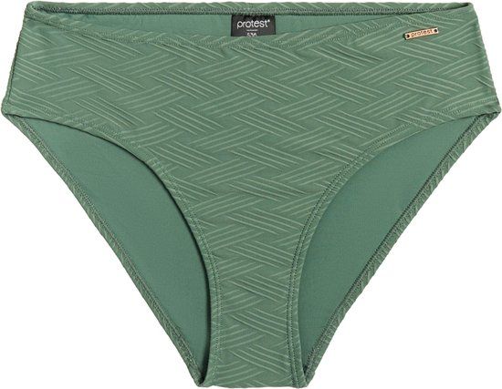 Protest Mixcatwalk – Bikini broekje Dames – High waist – Gestreept – Veggie Green