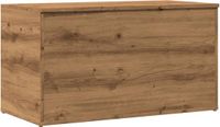 vidaXL Opbergkist 84x42x46 cm bewerkt hout artisanaal eikenkleurig